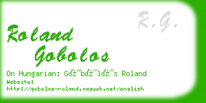 roland gobolos business card