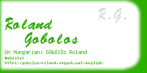roland gobolos business card